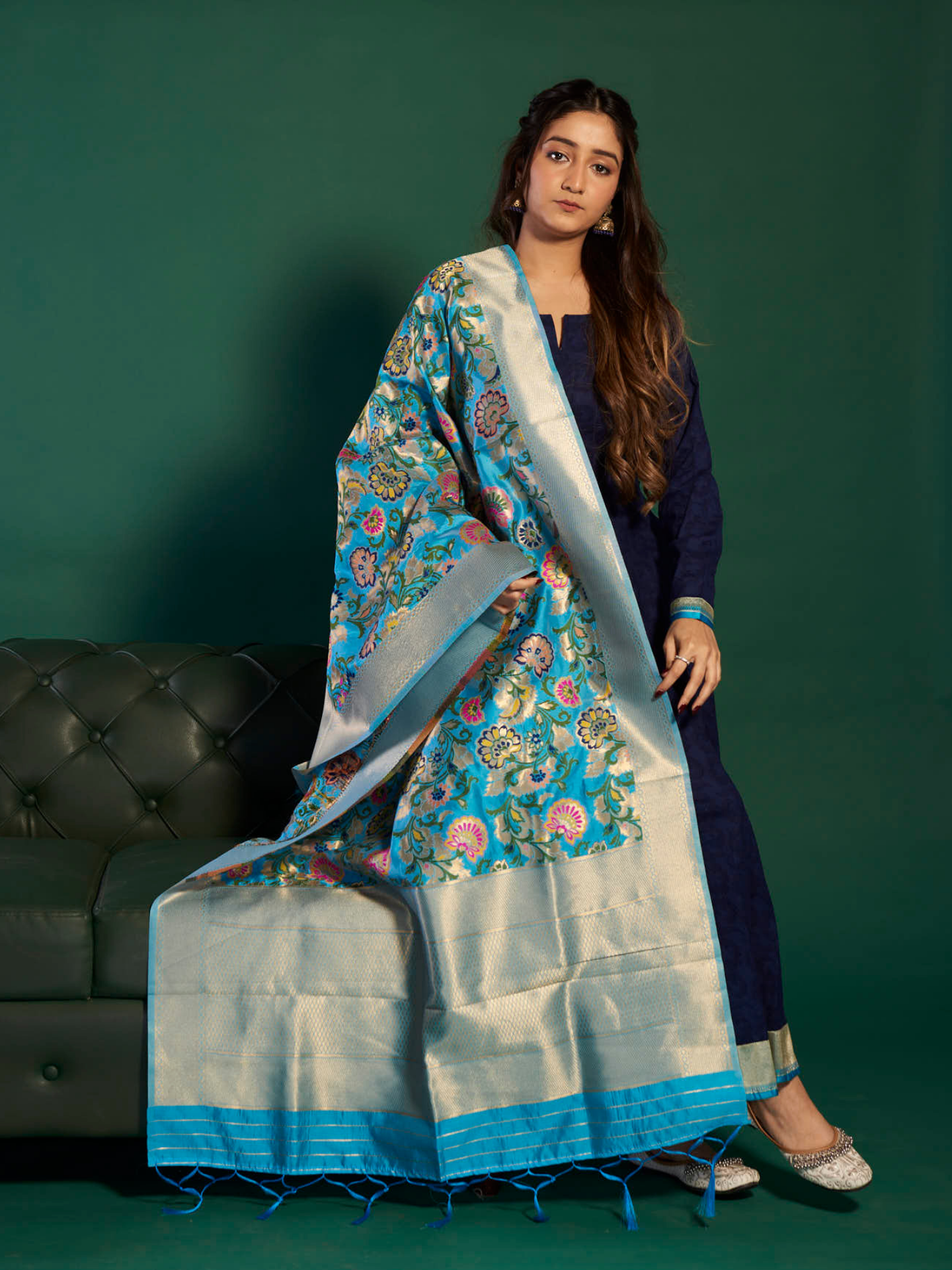 Silk Printed Banarasi Dupatta