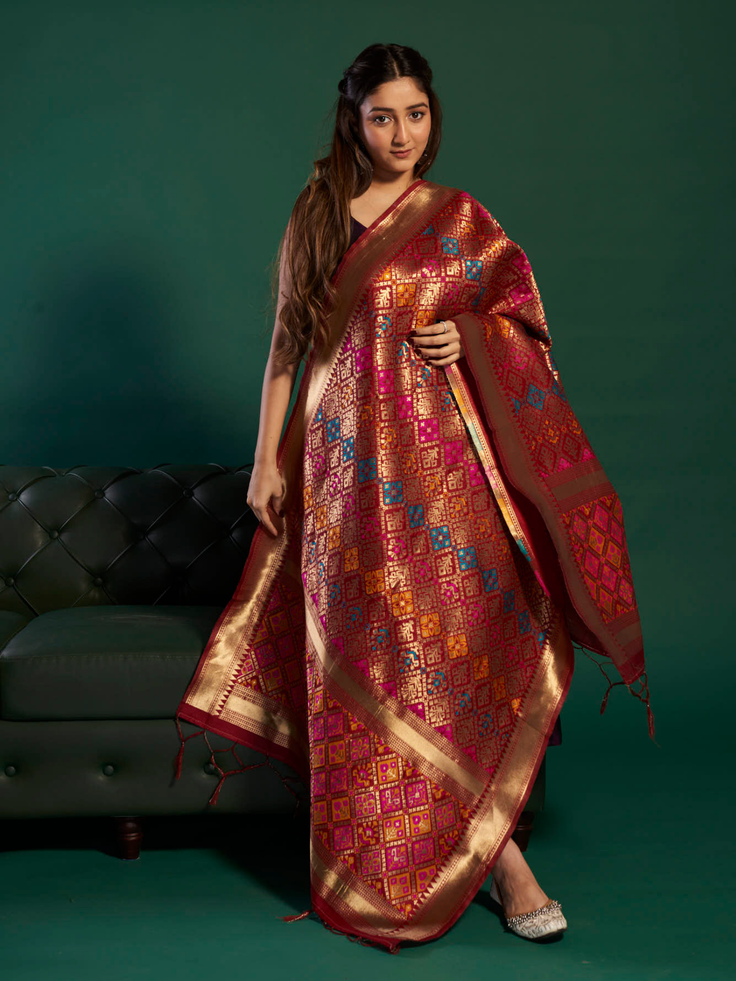 Silk Printed Banarasi Dupatta