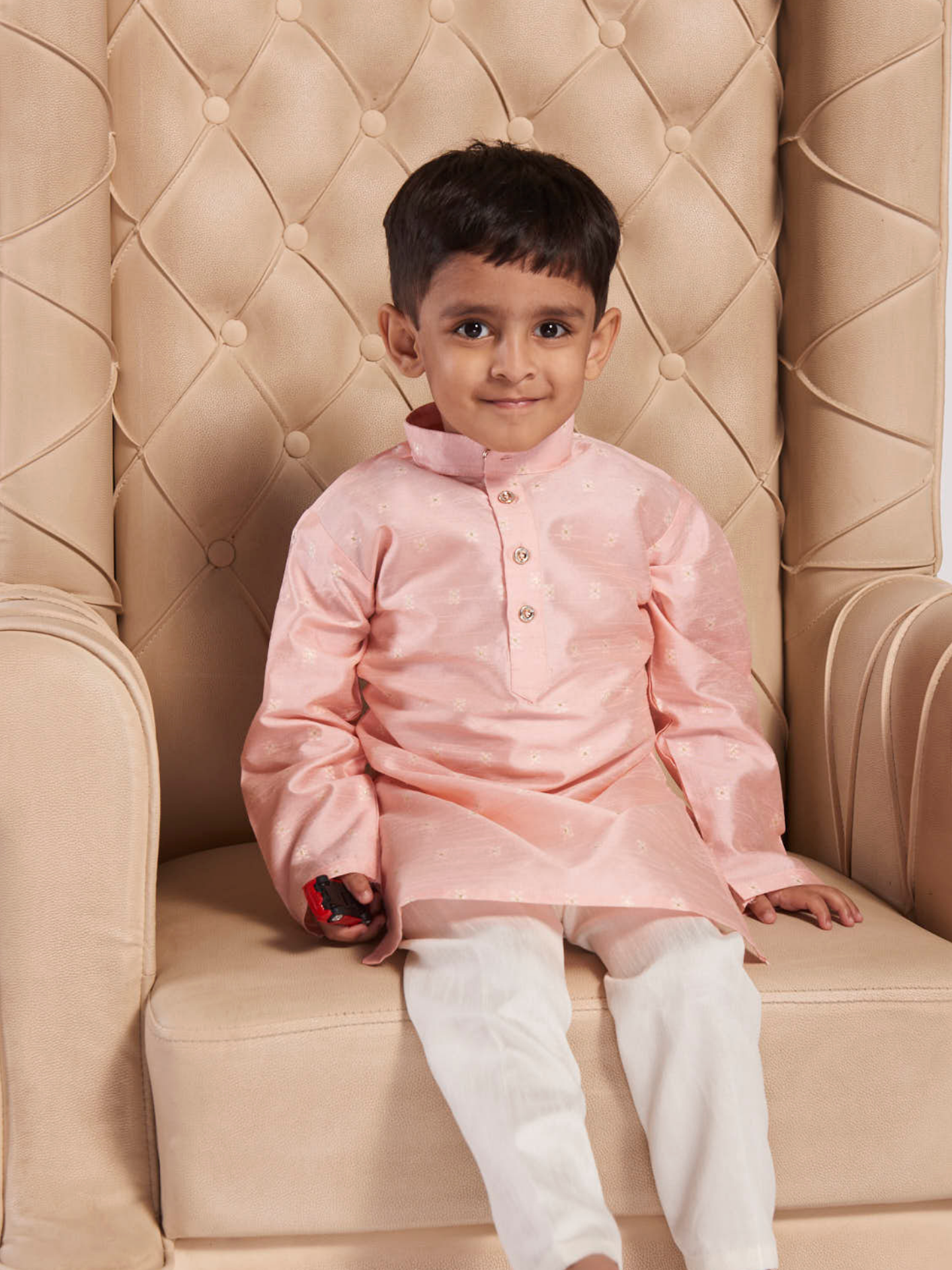 Peach Kurta Pyjama for Boys