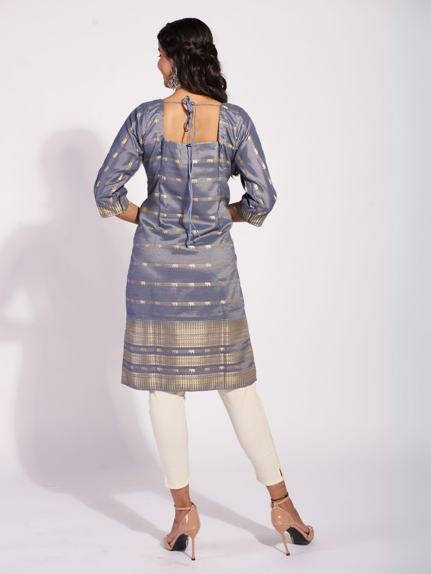 Royal Elephants Kurti Set