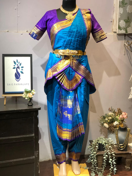 Semi-Silk Paithani Bharatnatyam costume