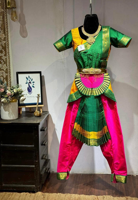 Semi - Silk Paithani Bharatnatyam costume