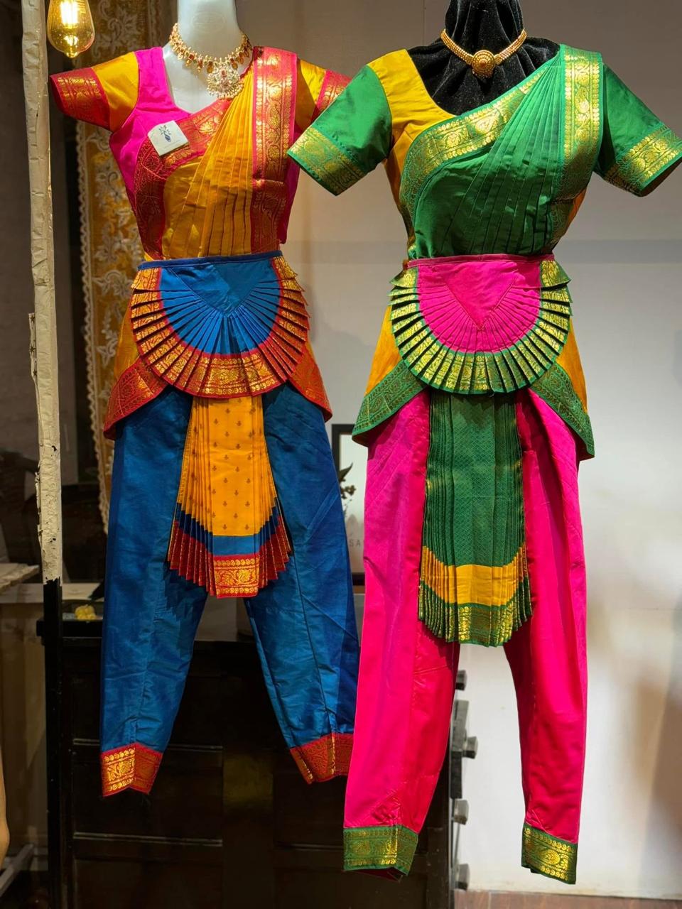 Semi - Silk Paithani Bharatnatyam costume