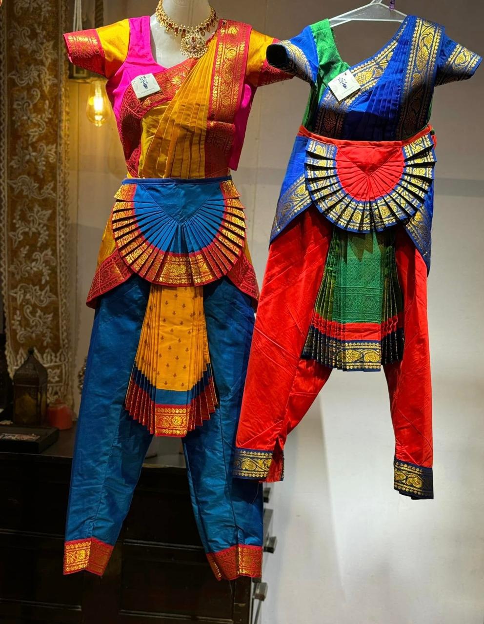 Semi - Silk Paithani Bharatnatyam costume