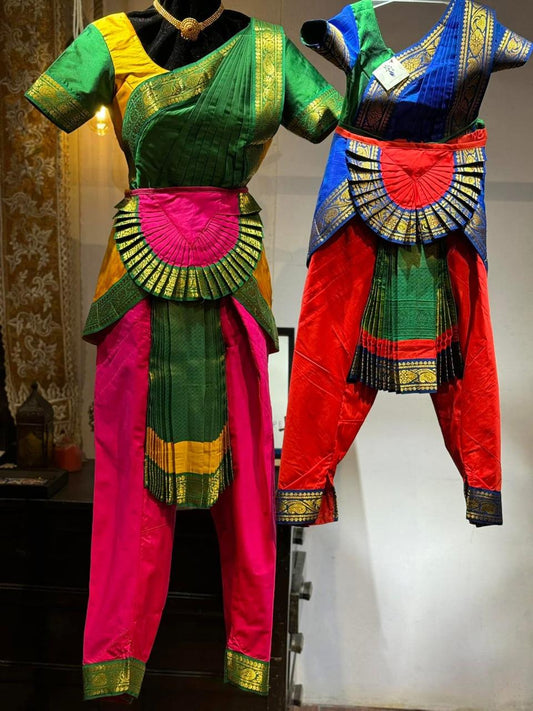 Semi - Silk Paithani Bharatnatyam costume