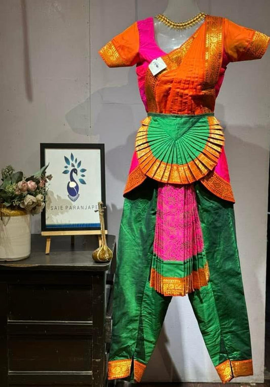 Semi - Silk Paithani Bharatnatyam costume